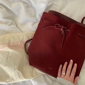 Mansur Gavriel Burgundy Bucket Bag